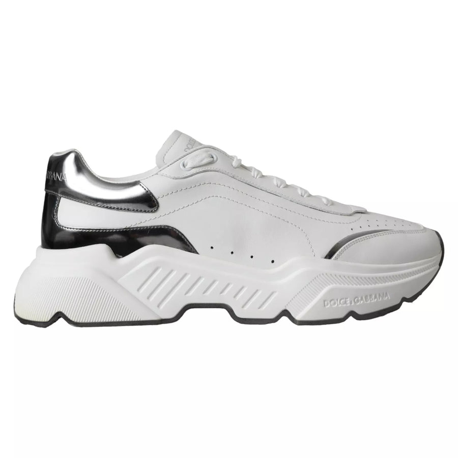 White Silver Leather Sport DAYMASTER Sneakers