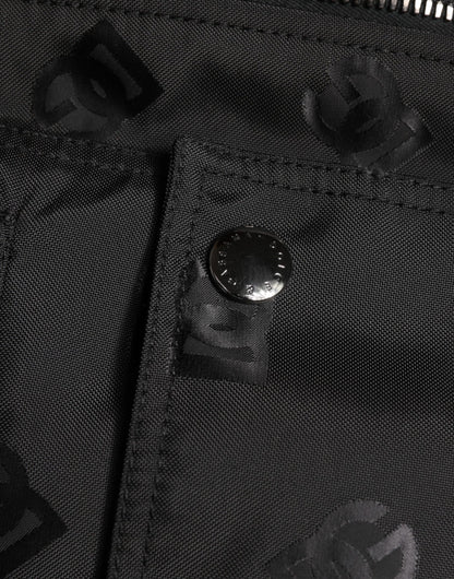 Black Cargo Windbraker Logo Mania Jacket