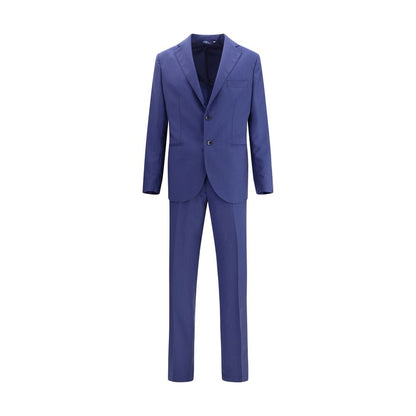 Blue Fleece Wool Suits And Blazer