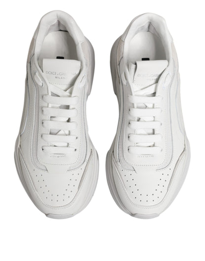White Leather Daymaster Low Top Sneakers Shoes