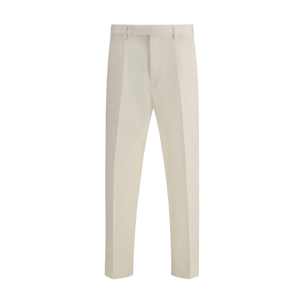 White Cotton Dress Pants
