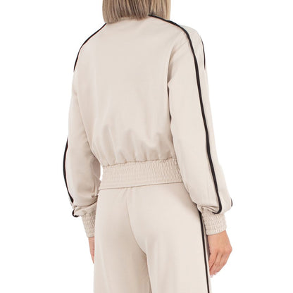 Beige Cotton Women Sweater