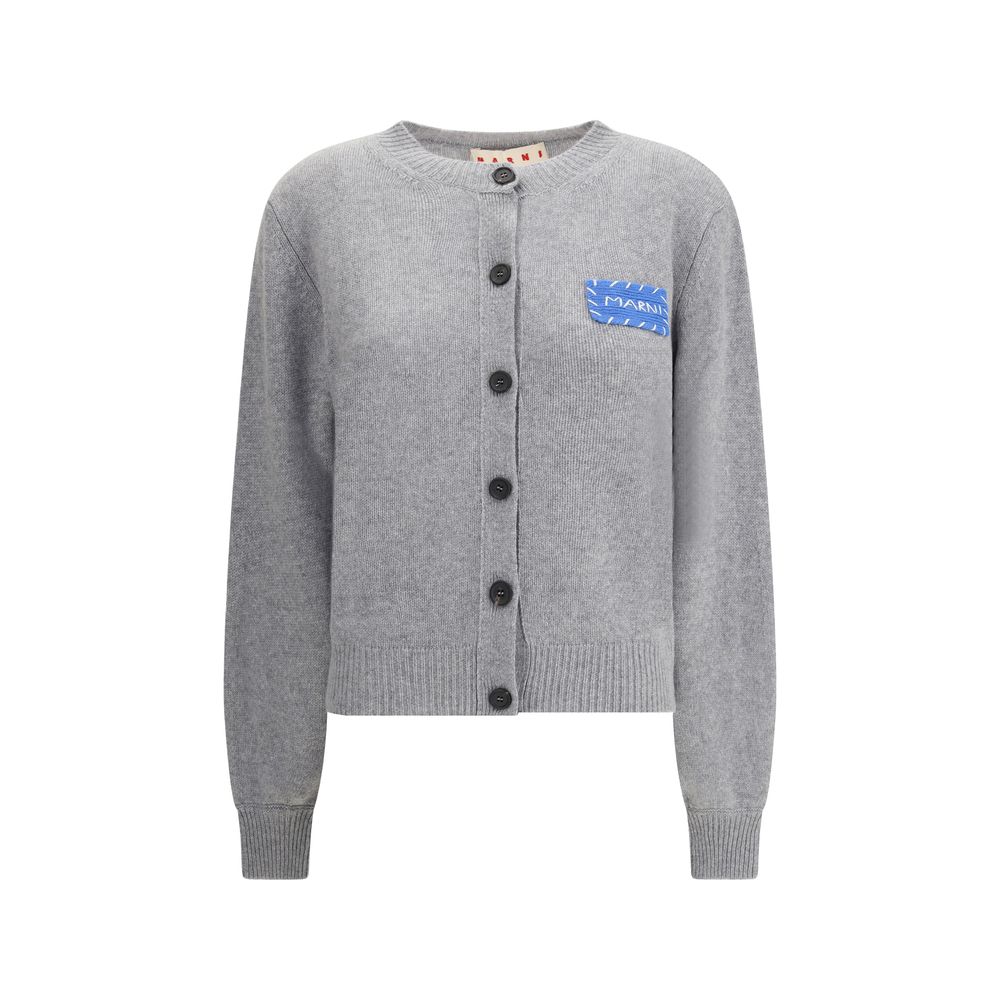 Gray Cashmere Cardigan