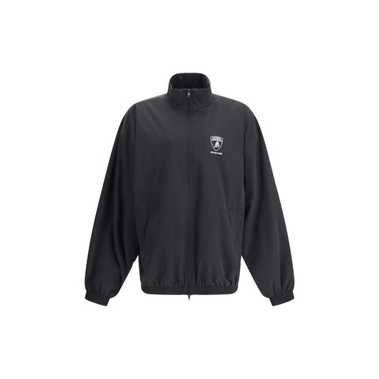 Black Polyester Shell Jacket