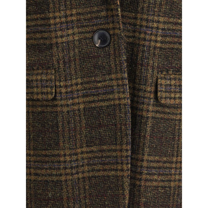 Brown Fleece Wool Coat