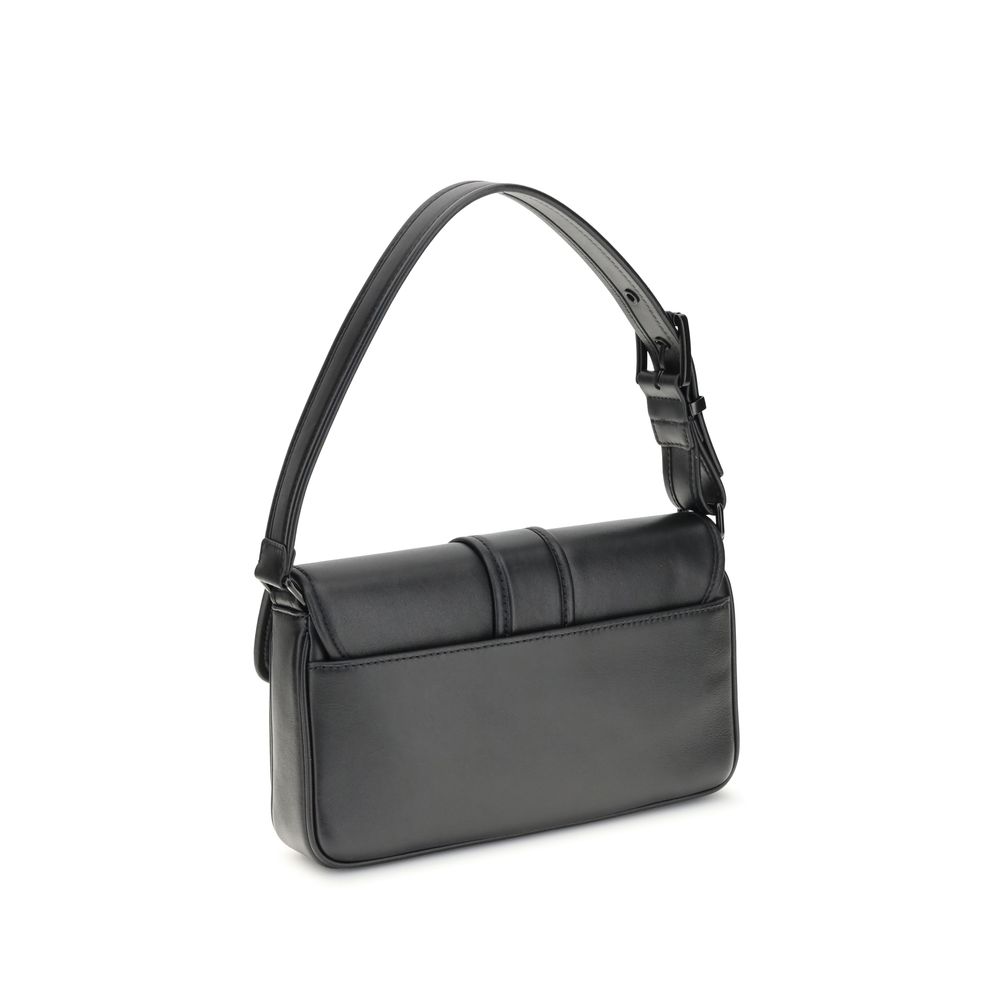 Black Calf Leather Bos Taurus Shoulder Bag