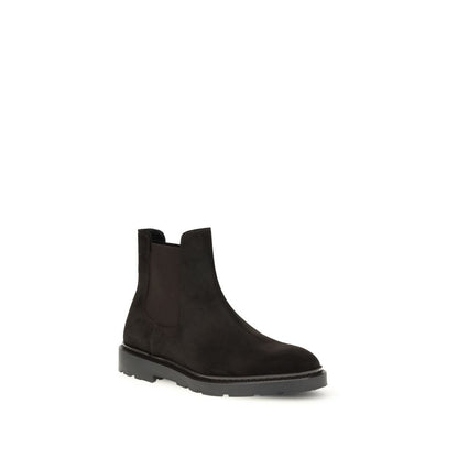 Black Calf Leather Bos Taurus Chelsea Boots