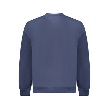 Blue Cotton Men Sweater