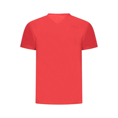 Red Cotton Men T-Shirt