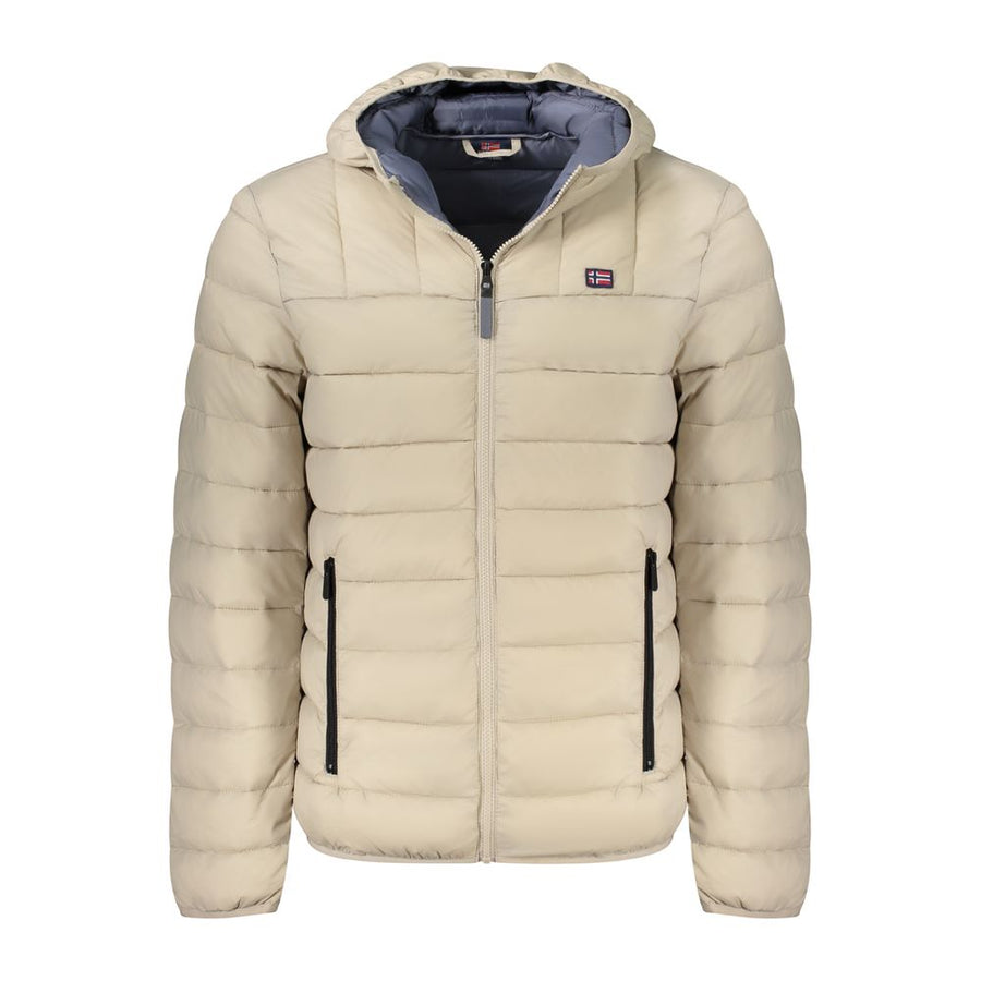 Beige Polyamide Men Jacket