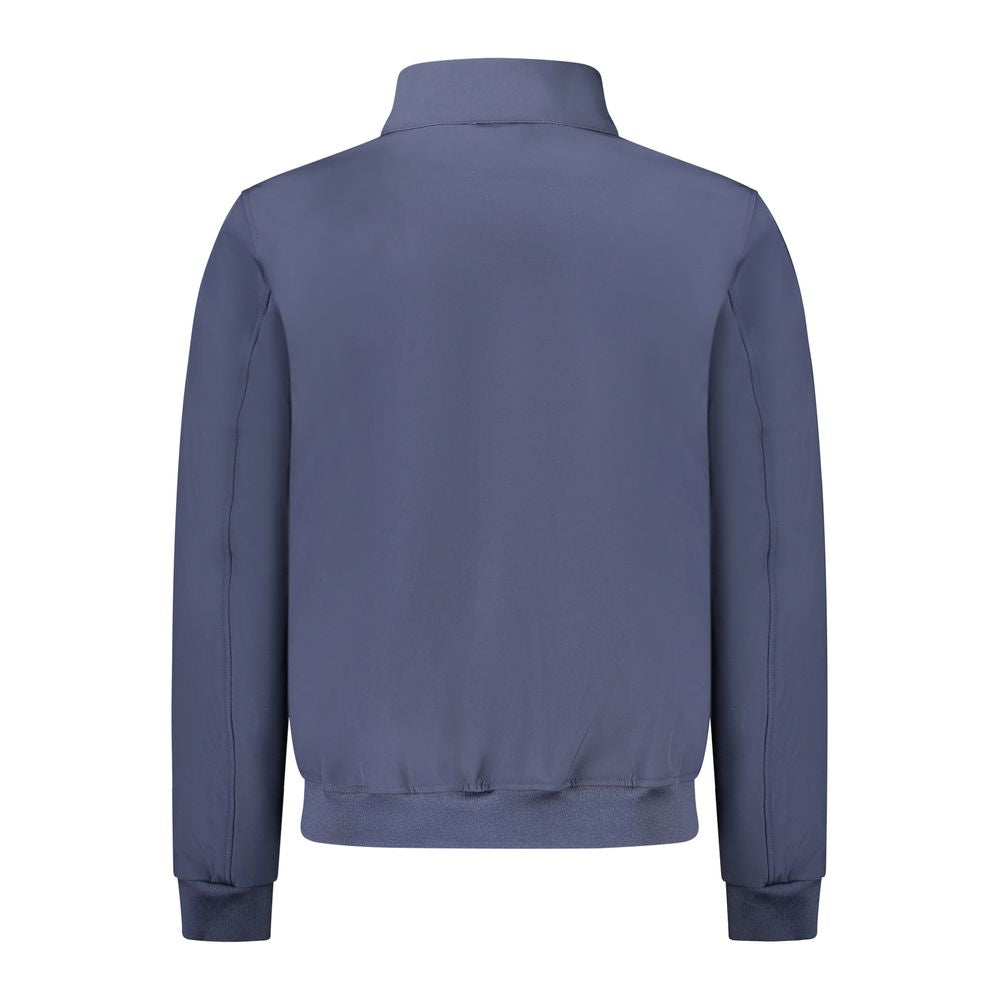 Blue Polyester Jackets & Coat