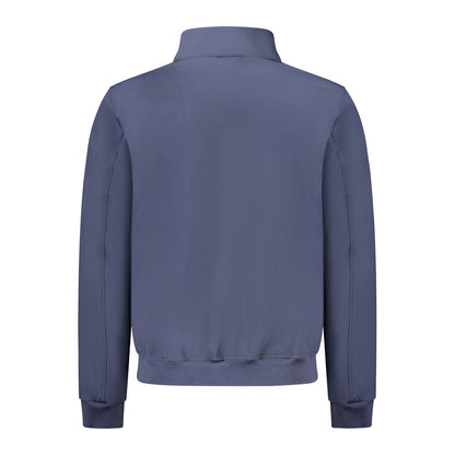 Blue Polyester Jackets & Coat