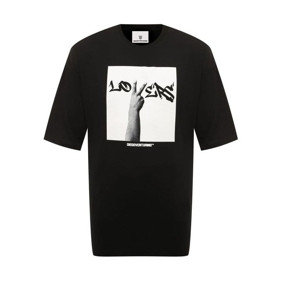 Black Cotton T-Shirt