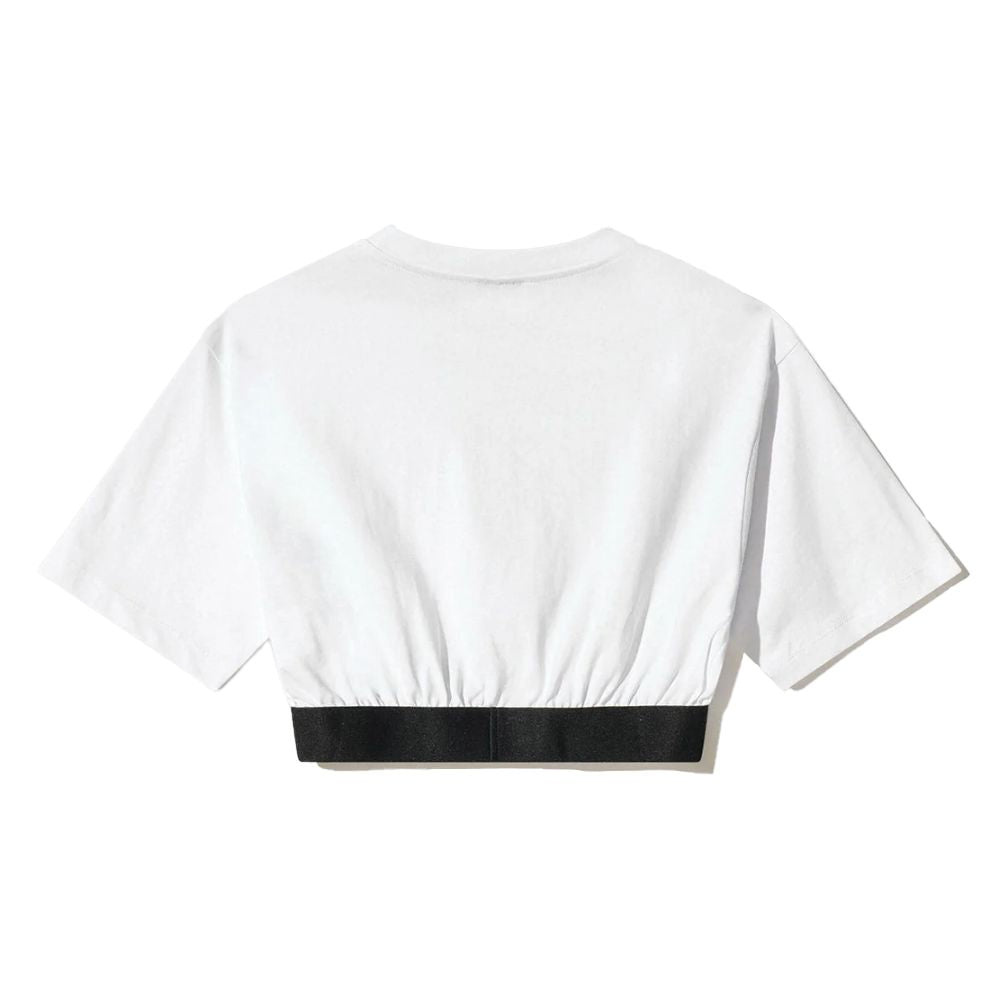 White Cotton Women T-Shirt