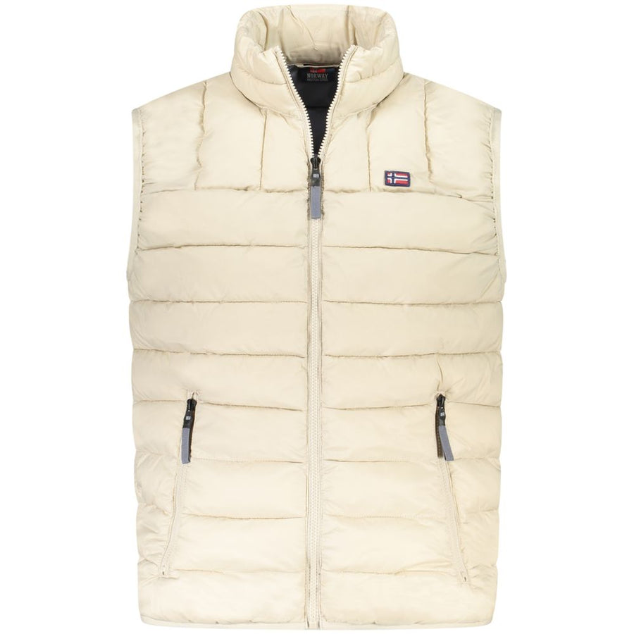Beige Polyamide Men Jacket