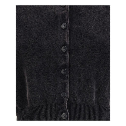 Black Cotton Cardigan