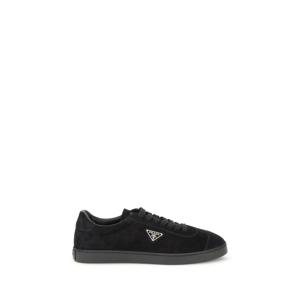 Black Calf Leather Bos Taurus Low Top Sneakers