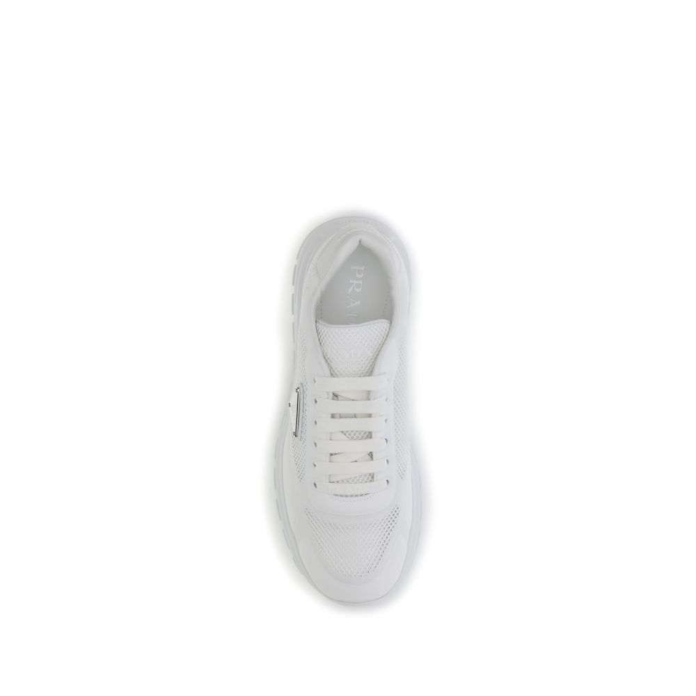 White Rubber Athletic Sneakers