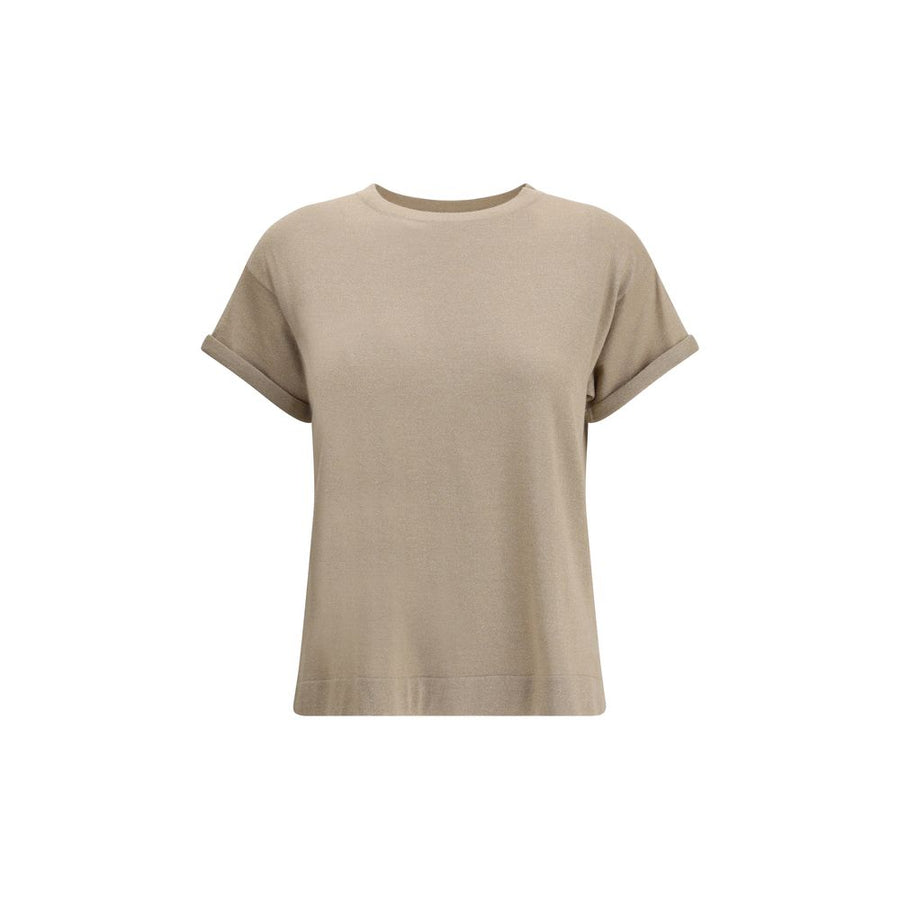 Beige Nylon T-Shirt