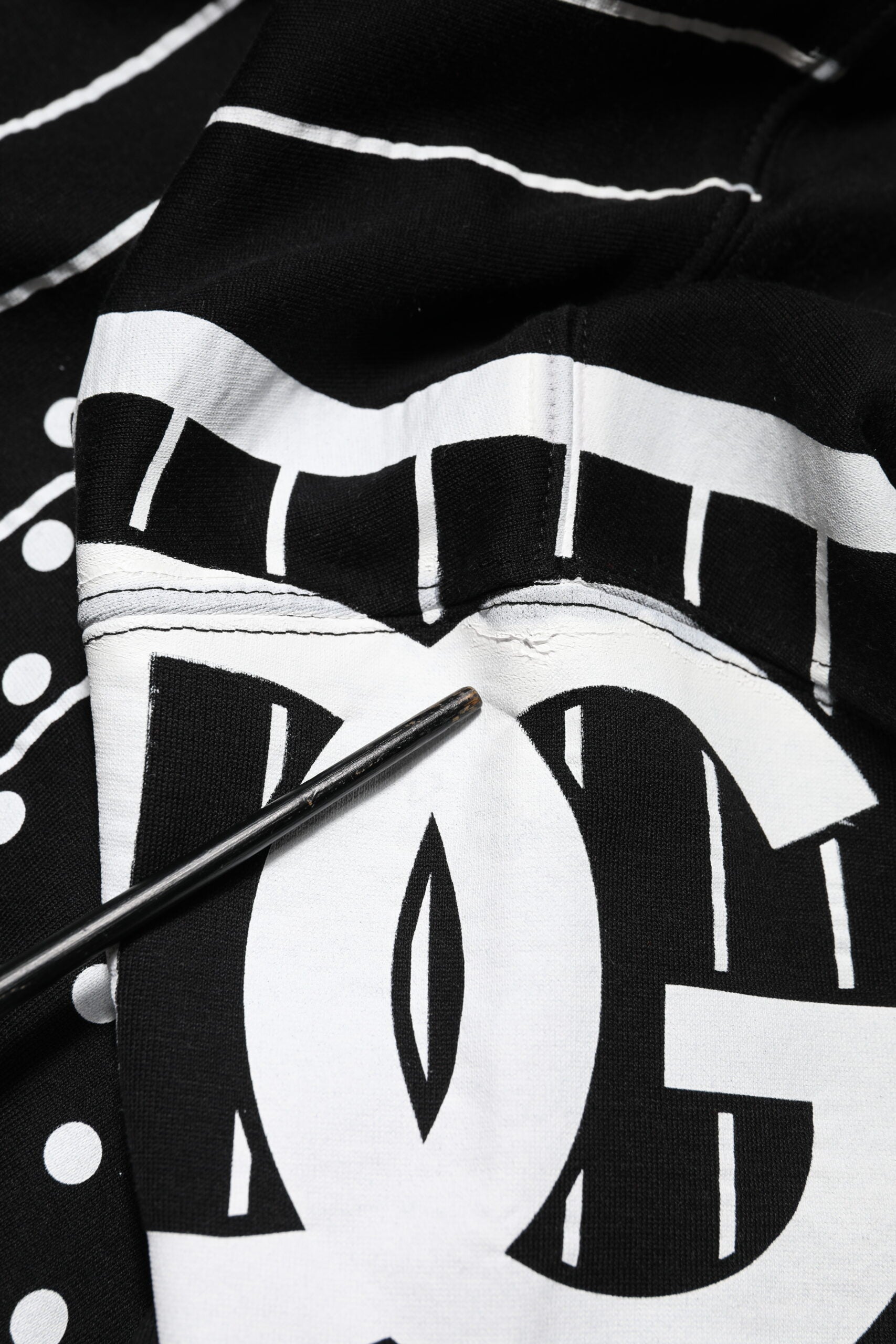 Black Stripes Hooded Men Sweatshirt Sweater