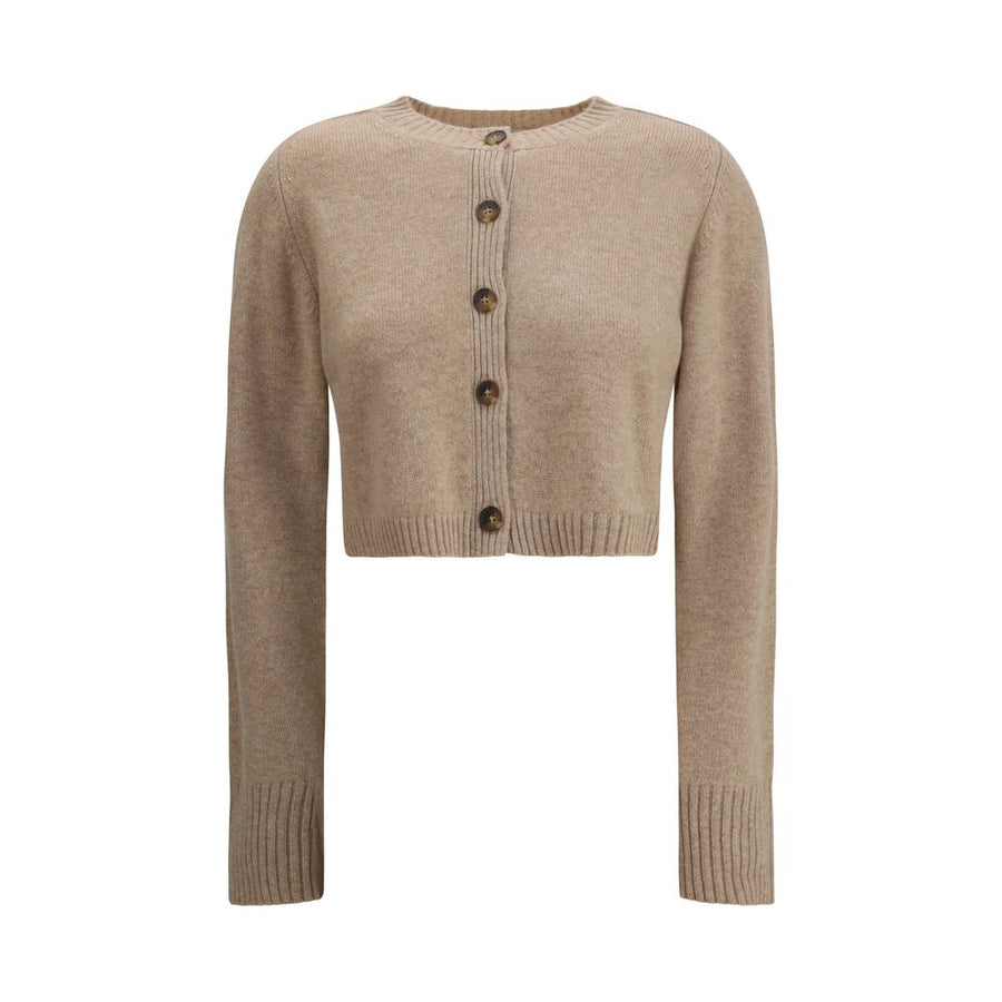 Beige Cashmere Cardigan