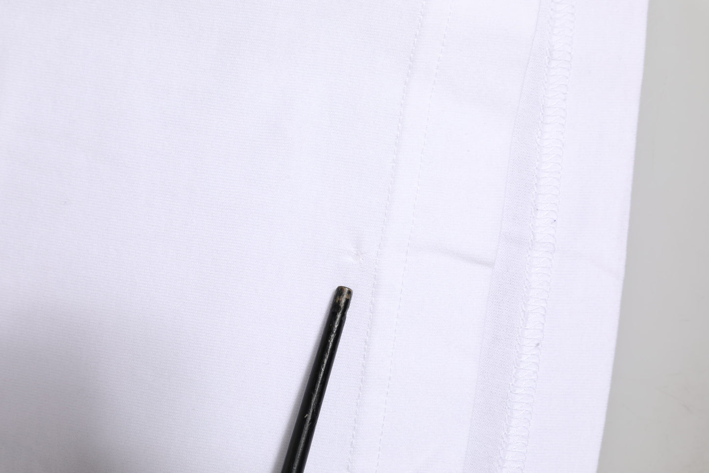 White Logo Crew Neck Short Sleeves T-shirt