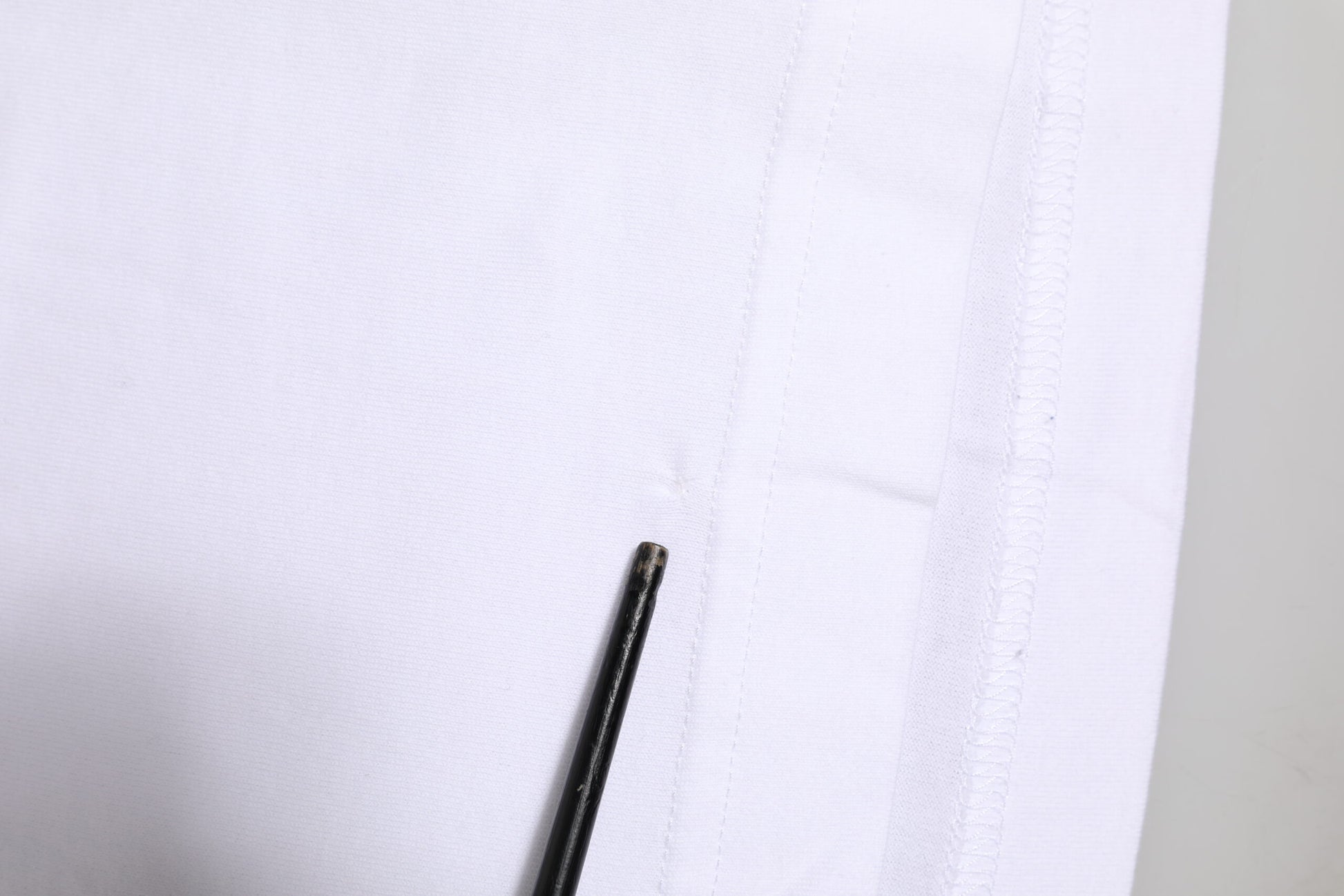 White Logo Crew Neck Short Sleeves T-shirt