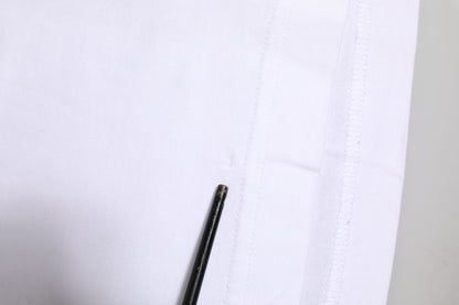 White Logo Crew Neck Short Sleeves T-shirt