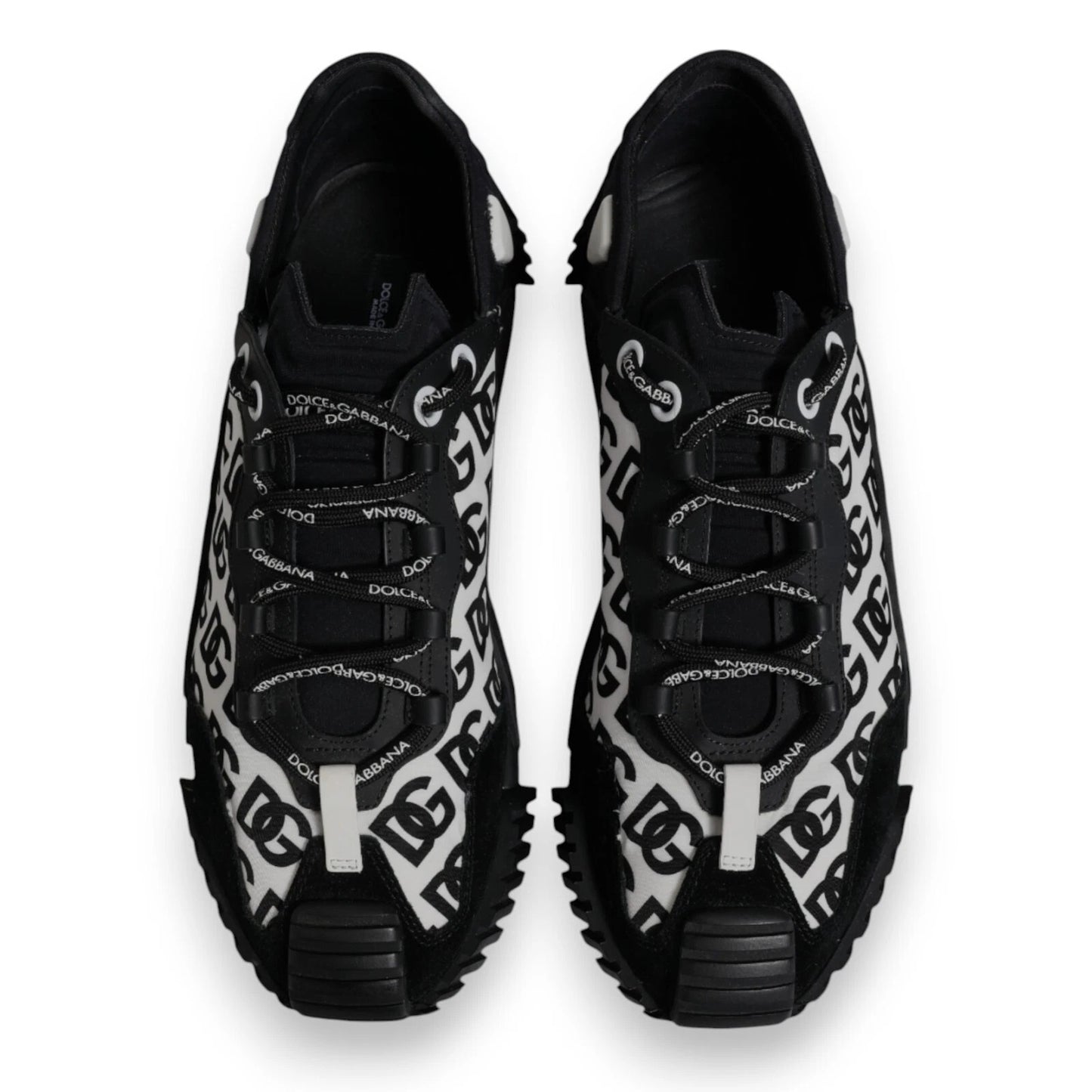 Black Logo Lace Up Low Top NS1 Sneakers