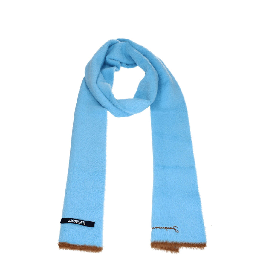 Light Blue Polyamide Scarf