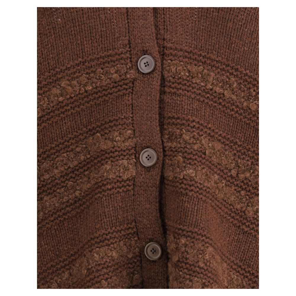 Brown Camel Hair  Cardigan
