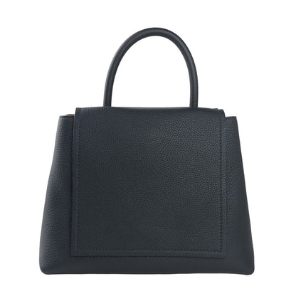 Blue Leather Handbag