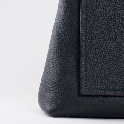 Blue Leather Handbag