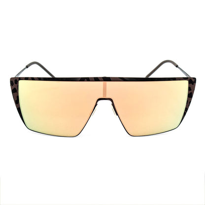 Brown Metal Sunglasses