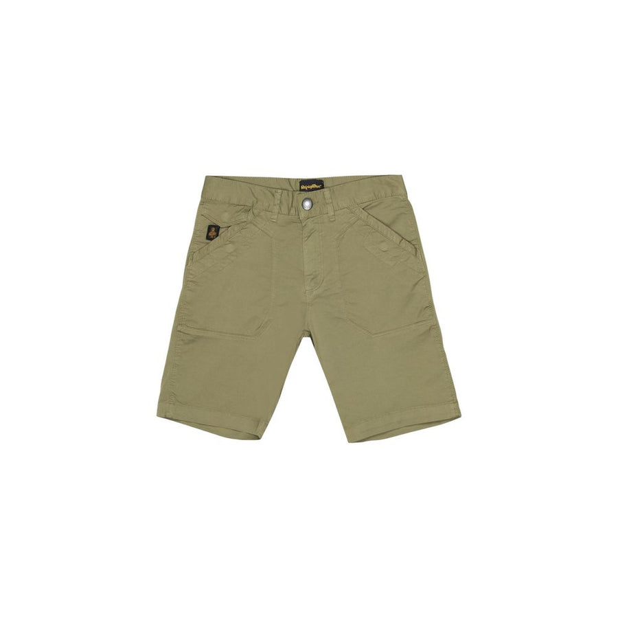 Green Cotton Bermuda Shorts