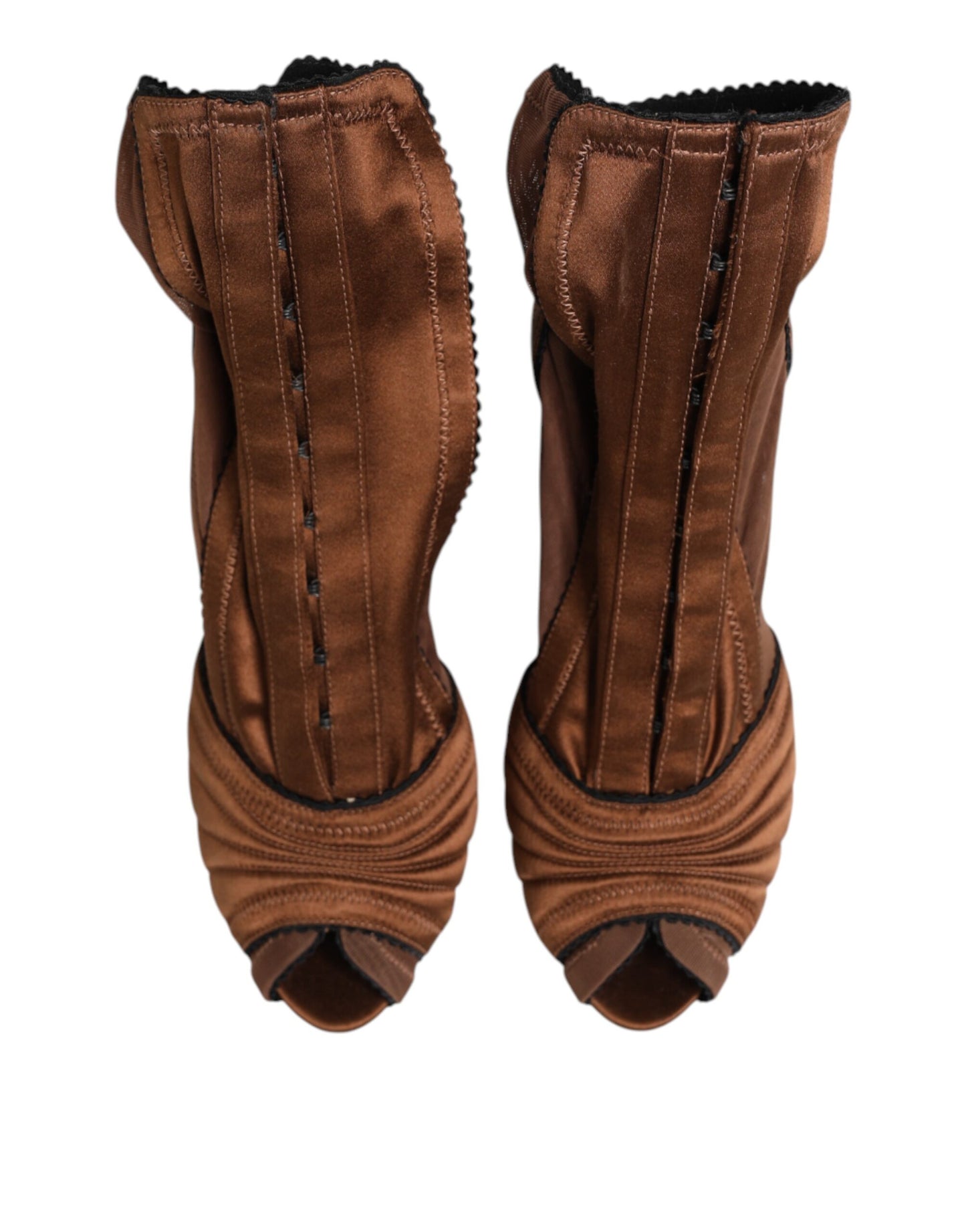 Brown Bette High Heeled Ankle Boots Shoes