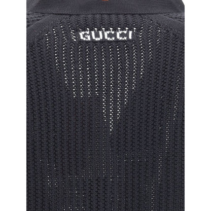 Black Cotton Cardigan