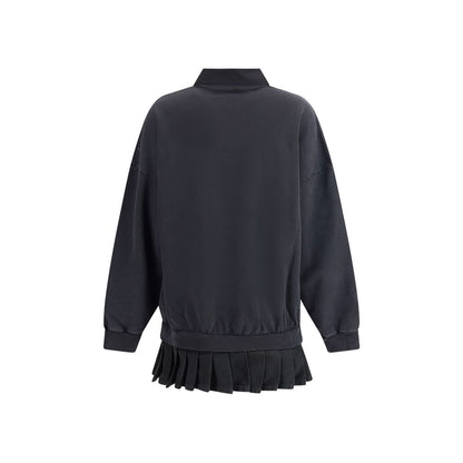 Black Cotton Casual Dress