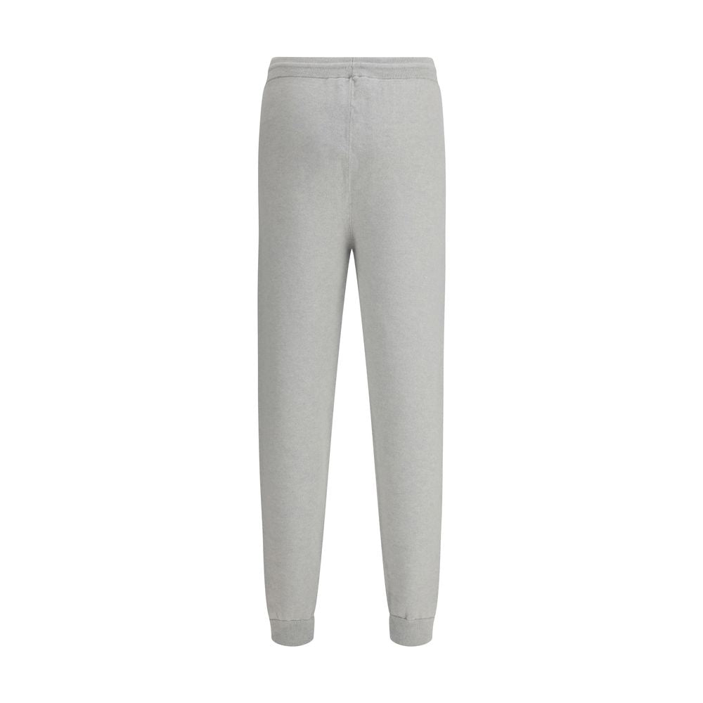 Gray Elastane Casual Pants