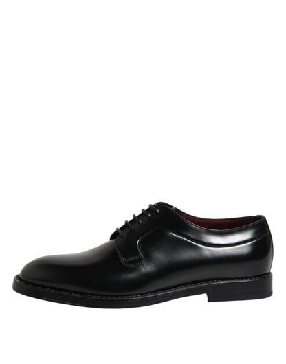 Black Calf Leather Lace Up Dress Shoes