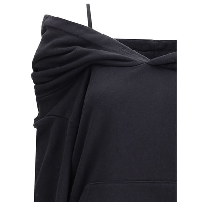 Black Cotton Sweatshirt