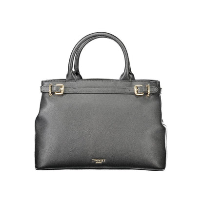 Black Polyethylene Women Handbag