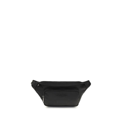 Black Polyamide Shoulder Bag