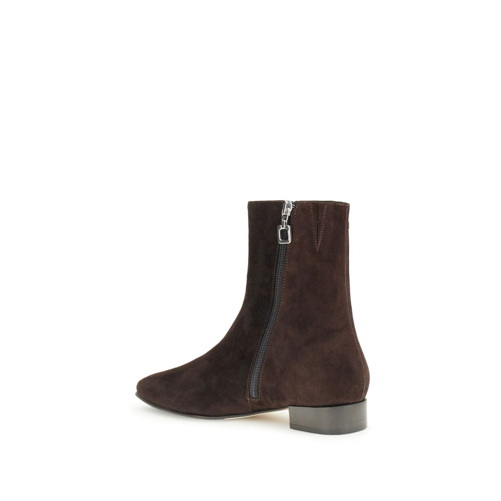 Brown Leather Ankle Boots