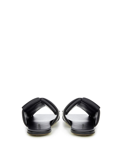 Elegant Black Leather Sandals