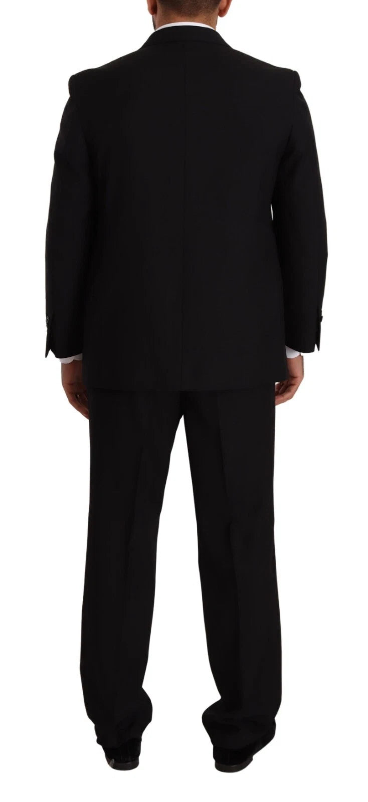 Blue Polyester Single Breasted Formal 2 Piece Suit