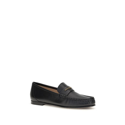 Black Calf Leather Bos Taurus Slip-On Loafers