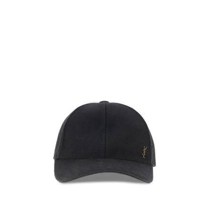 Black Wool Cap (Baseball Hat)
