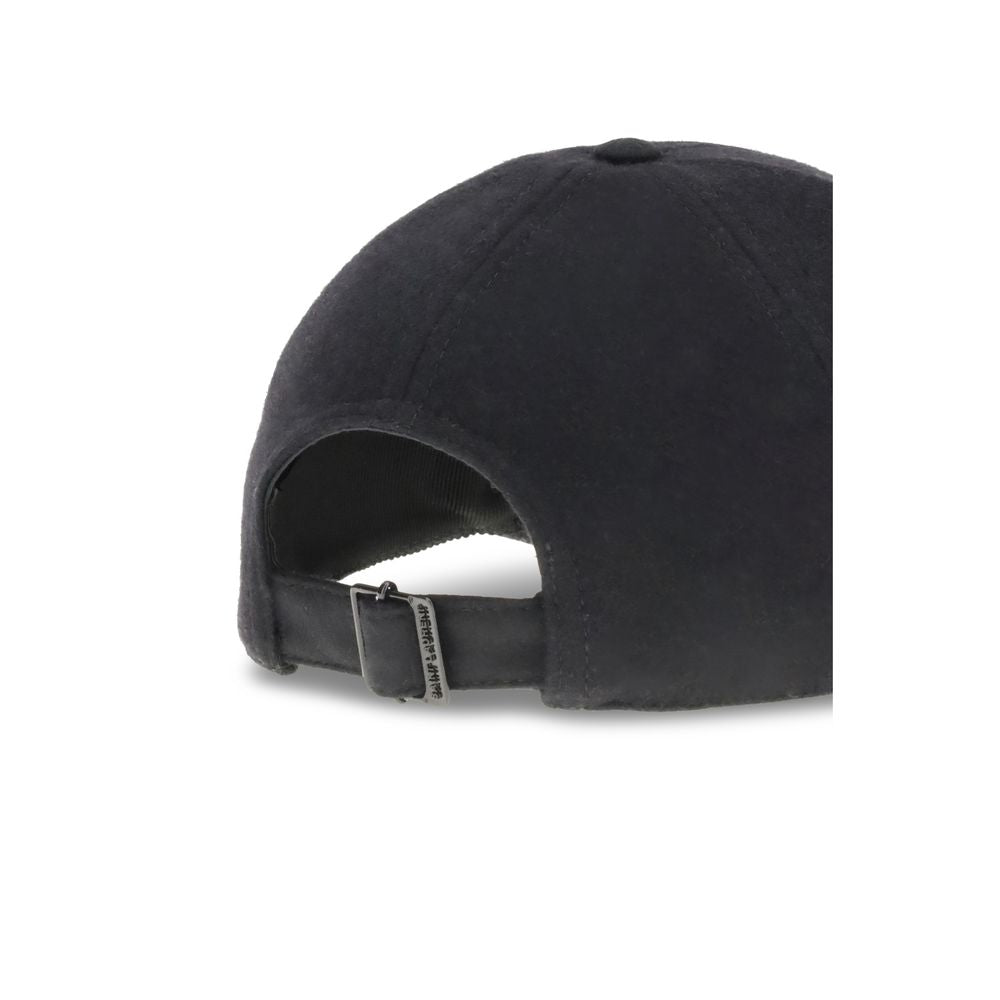 Black Wool Cap (Baseball Hat)