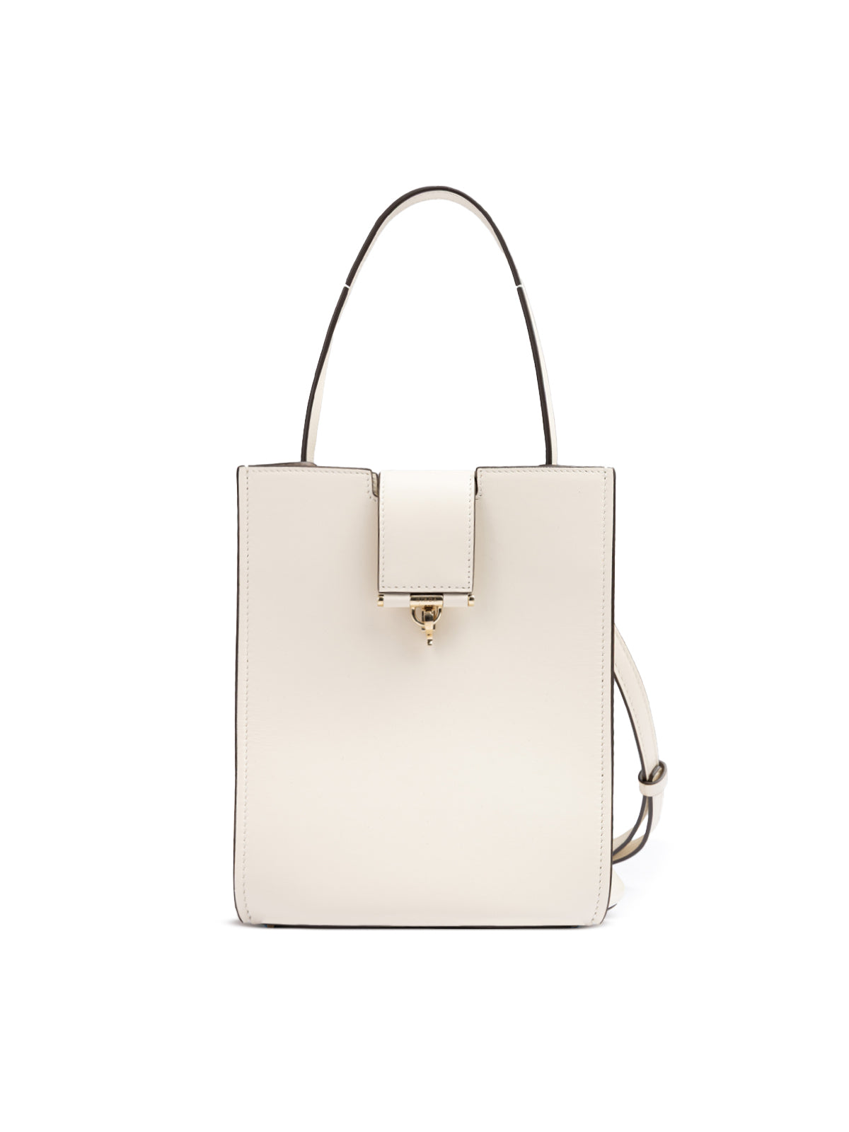 White Leather Shoulder Bag